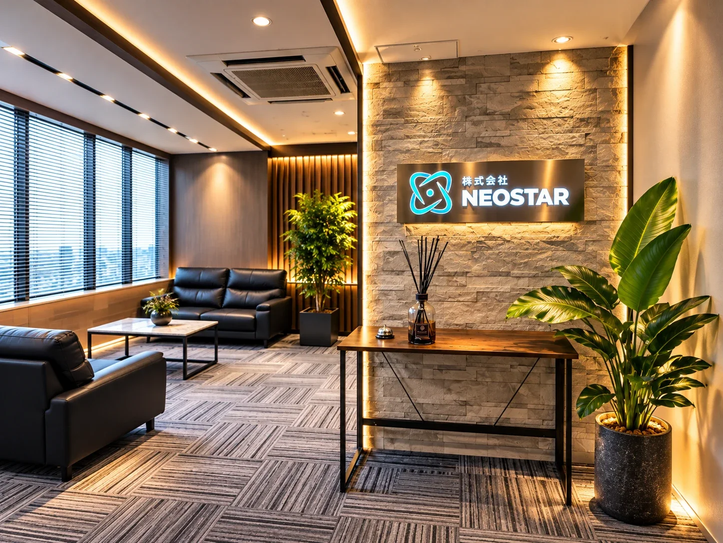株式会社NEOSTARの事務所エントランス